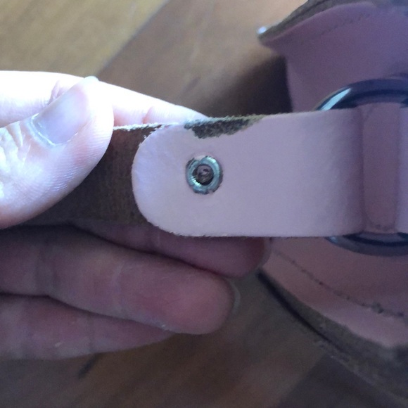 🇬🇧The Leather Satchel Co. Pixie Bag in Pink Lace - Picture 7 of 8